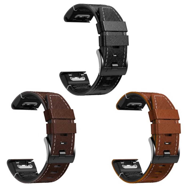 Stylish Leather Replacement Band 26mm Watch Band for Smartwatches 7X 7 6X 6