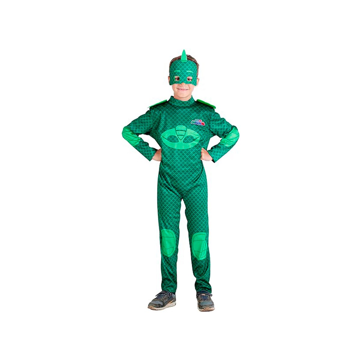 Costume Carnevale Geko con Maschera Originale PJ Masks