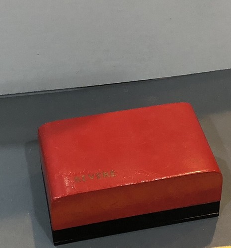 Vintage Wood Revere Wrist Watch Presentation Box 50s