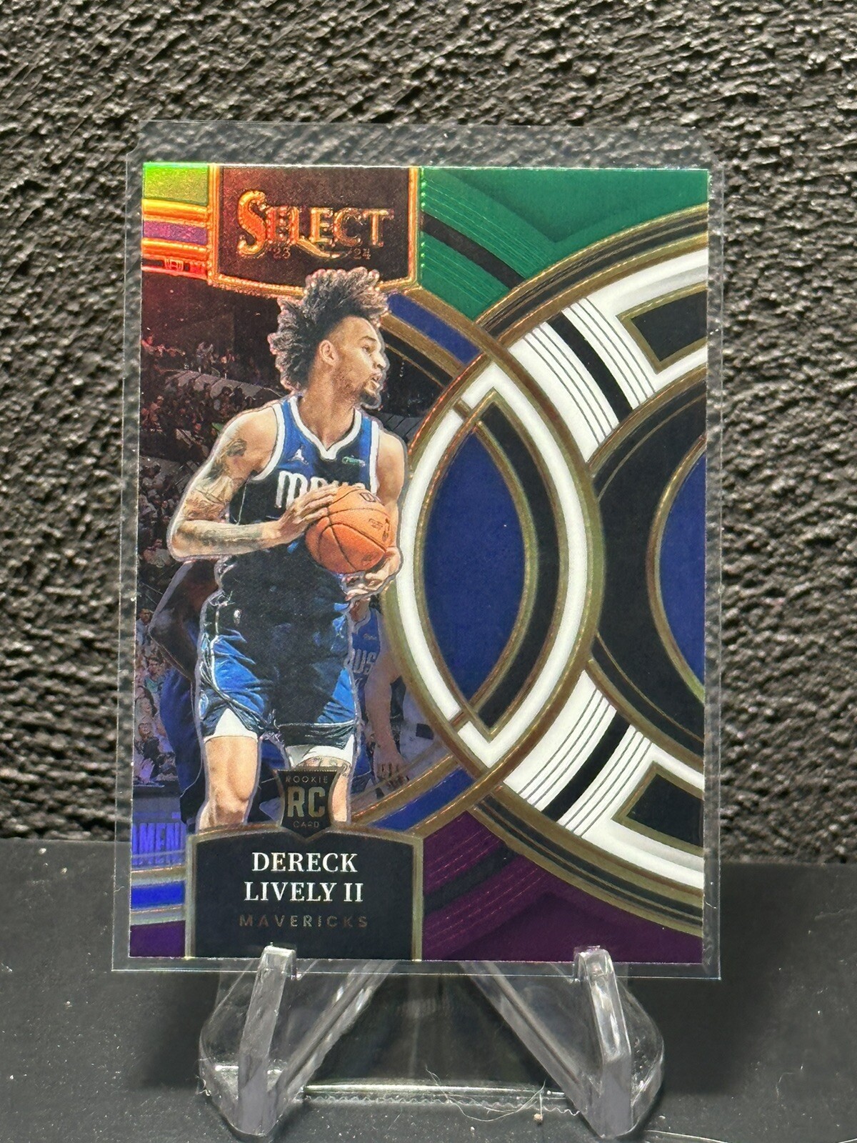 Dereck Lively II 2023-24 Panini Select #111 Premier Tri-color Prizm