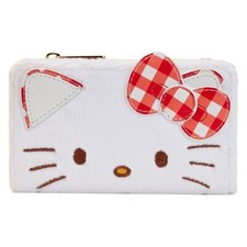 NWT Limited Edition Loungefly Sanrio Hello Kitty Gingham Cosplay Flap Wallet