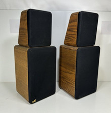 Pair Of 1980's Miller & Kreisel M&k S-1b ~ Oak Bookshelf Monitor Speakers #3