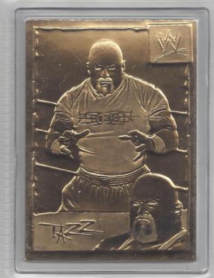 Tazz 2001 Danbury Mint WWE Wrestling 22Kt Gold Card # 39