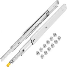 Uimoso Heavy Duty Drawer Slides,500lbs Ball Bearing Drawer Slides 10-60" W/ Lock