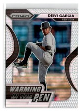 2020 Panini Prizm #WIP-6 Deivi Garcia Warming in the Pen Silver Prizm
