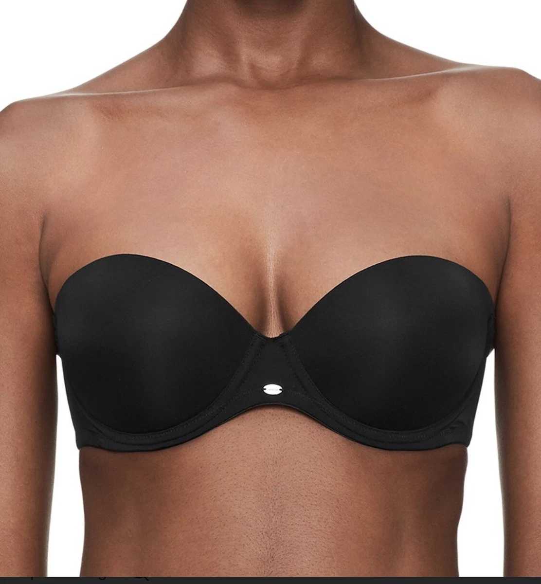 CALVIN KLEIN Womens Naked Glamour Strapless Push-Up Bra Black F3493 Sz 30D  NWT