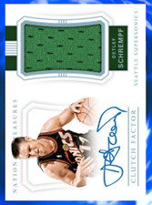 Panini NBA Dunk 2017-18 National Treasures Detlef Schrempf Auto #d /99 Digital