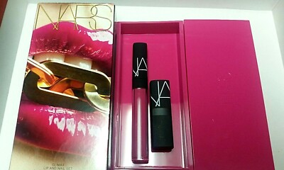 Nars Climax Lip Set:Lipstick and Lip Gloss w/ Case NO NAIL POLISH 