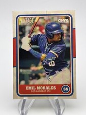 EMIL MORALES 2025 ONYX VINTAGE BASEBALL BASE CARD DODGERS PROSPECT