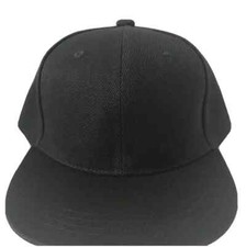 Black Kids Girls Boys Unisex Classic Flat Peak Snapback hiphop Cap