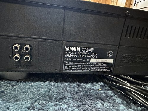 Yamaha KX-W262 Stereo Double Cassette Deck For Parts Half working - Picture 6 of 6