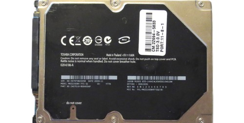 Fujitsu MHZ2160BH CA07018-B68400AP 0FFCDC-00810091 (K67) Thailand 160gb 2009-11 - 第 1/1 張圖片