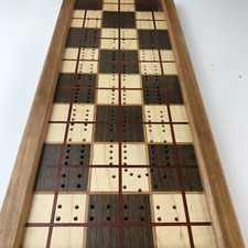 Handmade Cribbage Board Crafted By A. P. Woodcraft Made In The USA (Board Only)