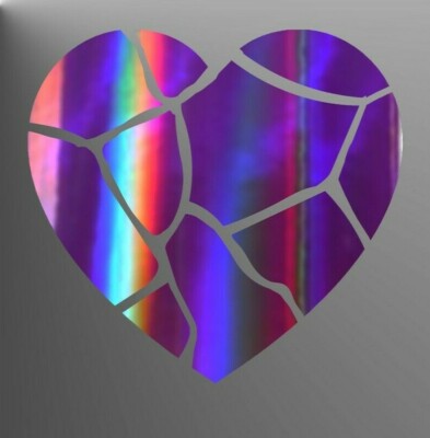 Autocollant Vinyl 'Cœur Brisé' (Heart Broken) - Décal Pour Voiture - Finition Glossy