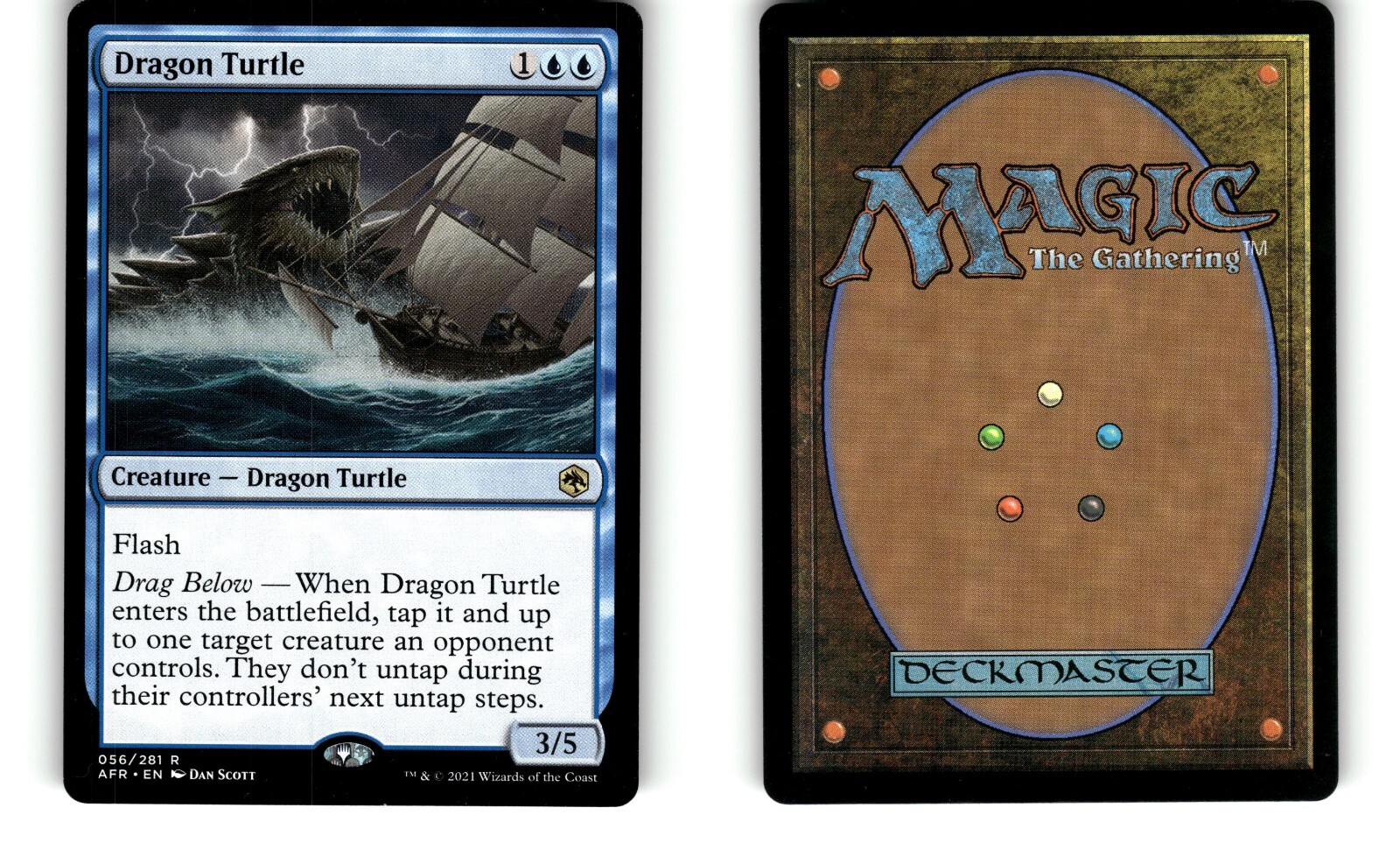 MTG Forgotten Realms Card Dragon Turtle AFR 056/281 R 