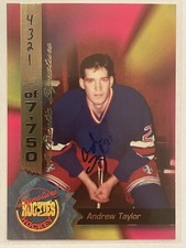 1994 Signature Rookies Andrew Taylor Autograph /7750 #65 Hockey