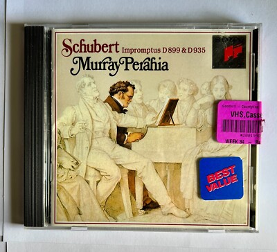1992 Franz Schubert Impromptus D 899 & 935 CD Piano Performed by Murray Perahia