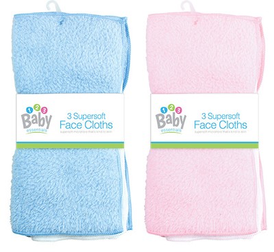 soft baby face cloths