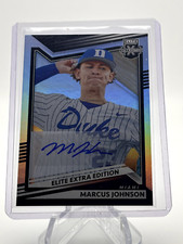 MARCUS JOHNSON 2023 PANINI ELITE EXTRA EDITION AUTOGRAPH MARLINS
