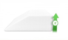 Home Sweet Home Bed Wedge Pillow with Memory Foam Top - 24" L x 21" W x 8" H