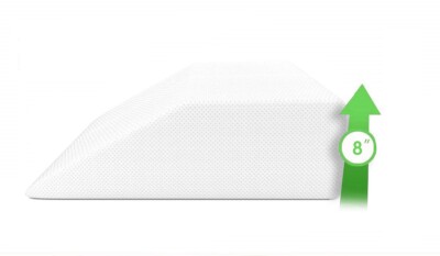 Home Sweet Home Bed Wedge Pillow with Memory Foam Top - 24'' L x 21'' W x 8'' H