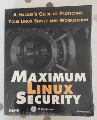 Maximum Linux Security by Anonymous (2000) cd-rom included