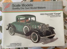 Scale Models 1932 Chevrolet Coupe DIE-CAST METAL KIT Ex Hubley MINT