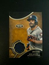 2019 TOPPS TIER ONE. JOSE ALTUVE. HOUSTON ASTROS.  RELIC CARD. 347/375.