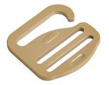 25mm / 1" Tan G Haken - Mil-Spec Schnalle - 70 Kg Zugfestigkeit