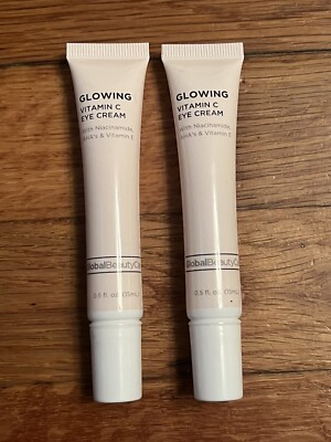 Lot Of (2) Global Glowing Vitamin C - Eye Cream with Vitamin E 0.5fl oz L2