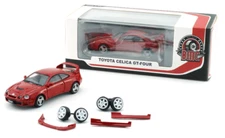 BM Creations 1999 Toyota Celica GT-Four - Red - LHD 1:64 Diecast Car 64B0418