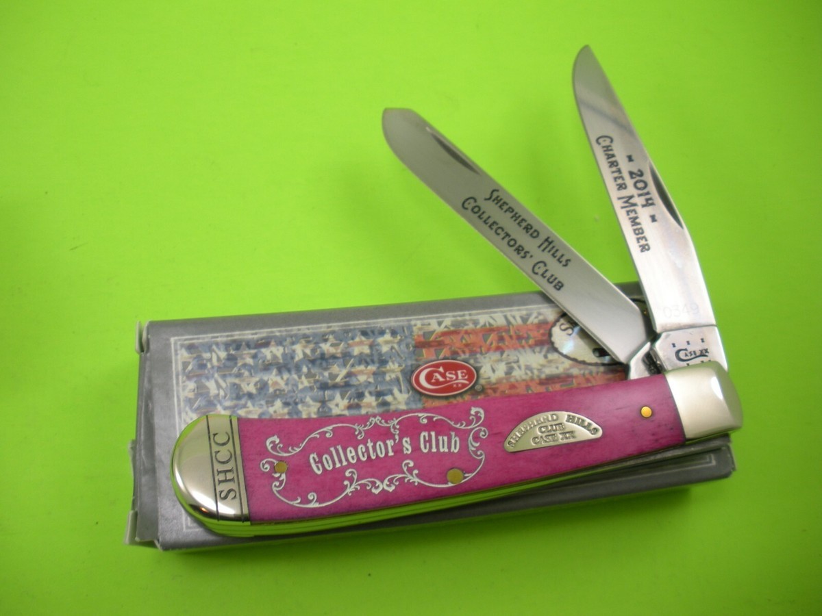 2014 CASE SHEPHERD HILLS CLUB TRAPPER KNIFE NEVER USED IN BOX