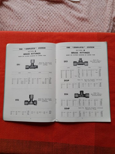 Rare Vintage SIMPLIFIX Price List Catalogue June 1951 Plumbing Brass Steel Pipe - Picture 3 of 5