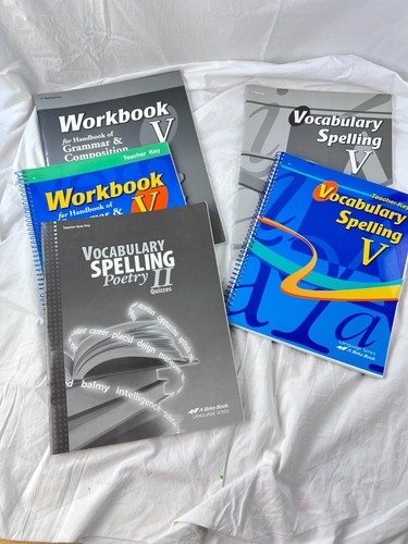 5 Abeka Grammar, Composition, Spelling, Vocabulary Books +Teacher Keys Grade 11 - Picture 3 of 8