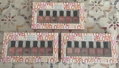3X Deborah Lippmann Make Me Blush Nail Polish Bundle Gel Lab Pro Color 6 BOTTLES