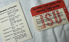 Iowa State Cyclones ISU Football Student Ticket Vtg 1966 + Campus Ephemera 60s