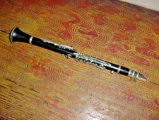 RARE VINTAGE C L PENZEL CLARINET NEW YORK CITY KEY OF E LOW PITCH BUFFET BARREL