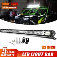 32'' inch LED Light Bar 2 Rows Spot Flood Combo Work Truck SUV ATV UTV 4WD 30"