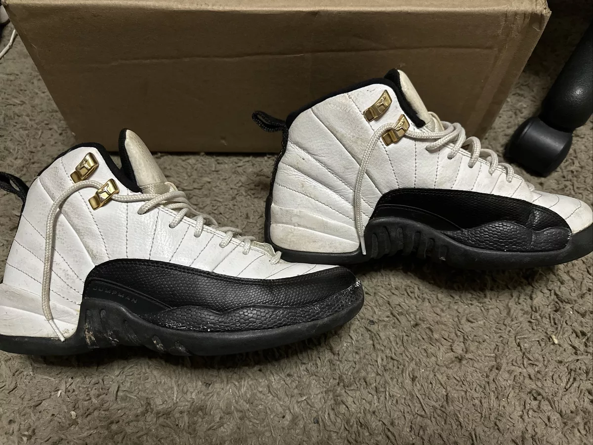 Nike Air Jordan 12 Retro Taxi White Black Size 5.5Y GS Rare