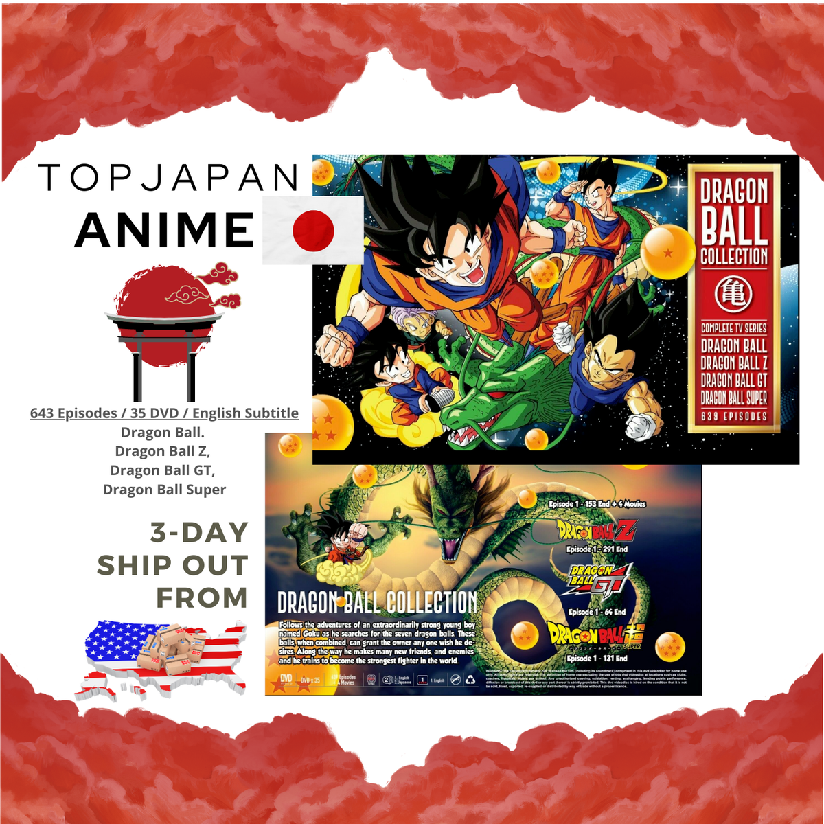 Dragon Ball Collection Complete Series Super Seasons Brand Sealed