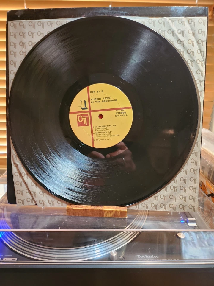 Hubert Laws, In The Beginning, 74 1st CTI Dbl Lp, CTX-3+3, Van Gelder, VG+/VG+ - Image 3 of 4
