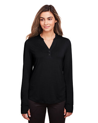 North End NE400W Ladies Jaq Snap Up Stretch Performance Pullover