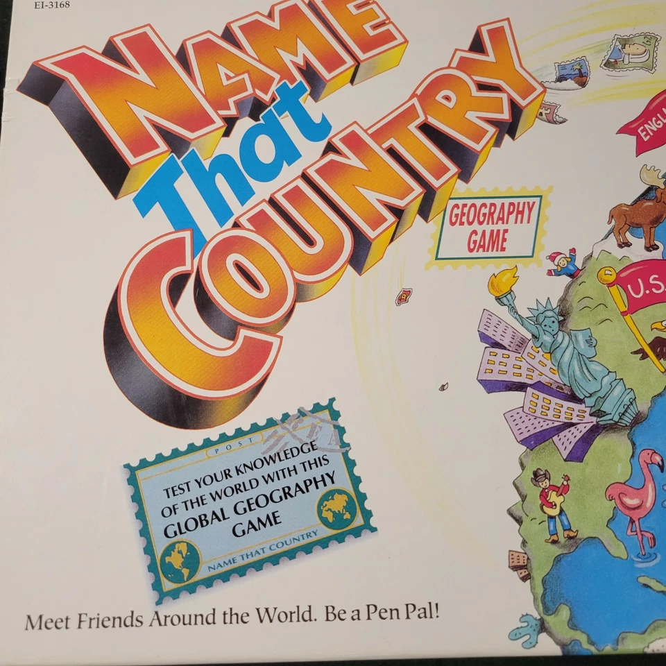 Geography Board Game Educational Insights Name That Country Pen Pal Complete Set - Image 3 of 4