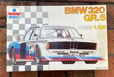 Vintage 1977 ESCI 1/24 BMW 320 Gr.5 Model Kit Open Box - Sprues In Sealed Bag