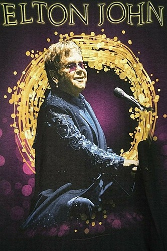Elton John World Tour 2017 Concert T-shirt Shirt Tee Band Adult Size S Small - Picture 2 of 5