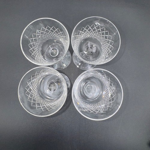 7 German Crystal WMF Vitrine Kristall Diamon Cut Stemware Wine Glass - Picture 8 of 10