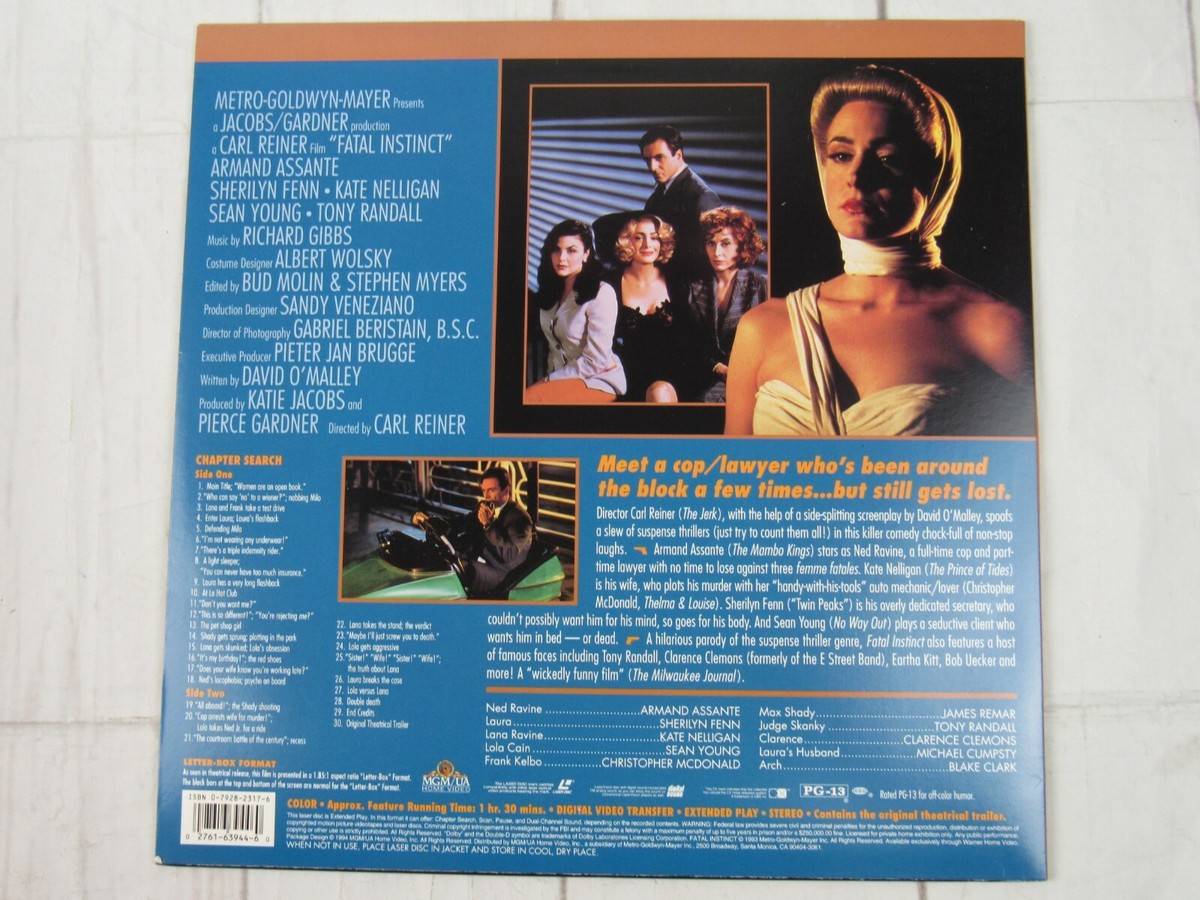 暗殺者の家　　　レーザーディスク　　　　rivinBE Fatal Instinct Deluxe Letter Box Edition Laser Disc PG13 | eBay
