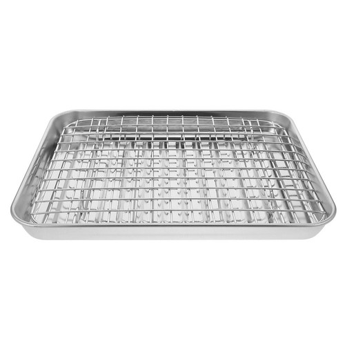 Brathähnchen-Servierplatte Teller Für Snacks Ofen Gestell Backform - Bild 17 von 17