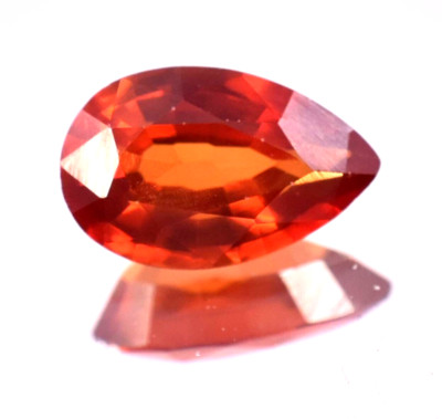 Natural Ceylon Fanta Orange Sapphire Pear Shape 5.05 CT Flawless Loose Gemstone