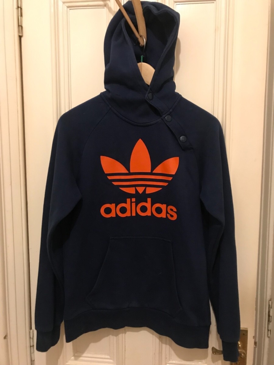 adidas originals Men's blue orange Hoodie hoody Size Small S